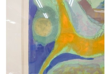 真作　マリノ・マリーニ　エッチング　「Marino from Shakespeare VII」　抽象的な人物と馬を描いた銅版画　外箱付き　(R-087409)