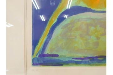 真作　マリノ・マリーニ　エッチング　「Marino from Shakespeare VII」　抽象的な人物と馬を描いた銅版画　外箱付き　(R-087409)