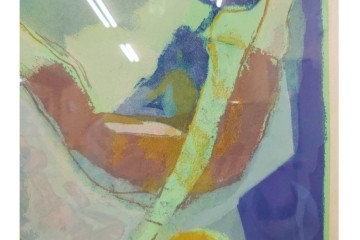 真作　マリノ・マリーニ　エッチング　「Marino from Shakespeare VII」　抽象的な人物と馬を描いた銅版画　外箱付き　(R-087409)
