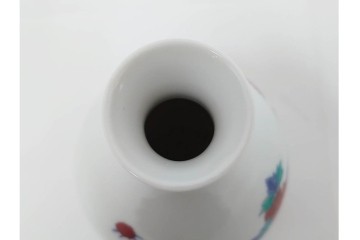 今泉今右衛門　有田焼　錦牡丹絵の花瓶(高さ約13cm)・錦桃画の摘入小鉢6点セット　(R-087411)