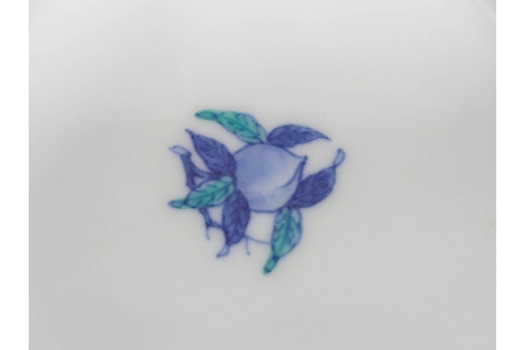 今泉今右衛門　有田焼　錦牡丹絵の花瓶(高さ約13cm)・錦桃画の摘入小鉢6点セット　(R-087411)