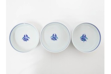 今泉今右衛門　有田焼　錦牡丹絵の花瓶(高さ約13cm)・錦桃画の摘入小鉢6点セット　(R-087411)