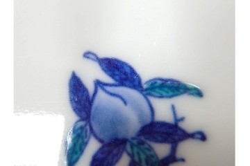 今泉今右衛門　有田焼　錦牡丹絵の花瓶(高さ約13cm)・錦桃画の摘入小鉢6点セット　(R-087411)