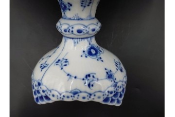 デンマーク製　ROYAL COPENHAGEN(ロイヤルコペンハーゲン)　ブルーフルーテッド　ハーフレースのコンポート　(R-087414)