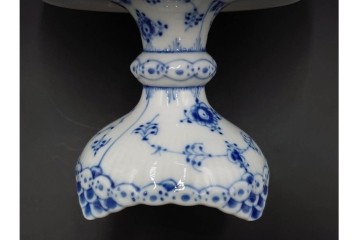 デンマーク製　ROYAL COPENHAGEN(ロイヤルコペンハーゲン)　ブルーフルーテッド　ハーフレースのコンポート　(R-087414)