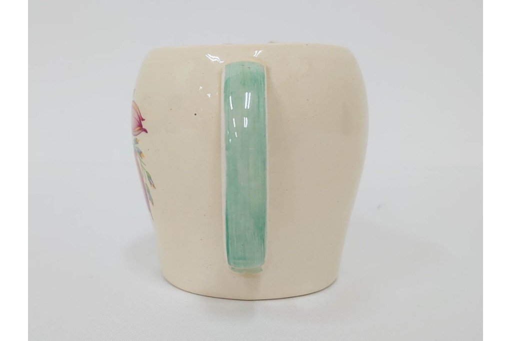 イギリスヴィンテージ　Susie Cooper(スージークーパー)　スワンシースプレイ　ティーポット・クリーマー・プレート・カップ&ソーサー・トリオ6客　洋食器セット　(R-087415)