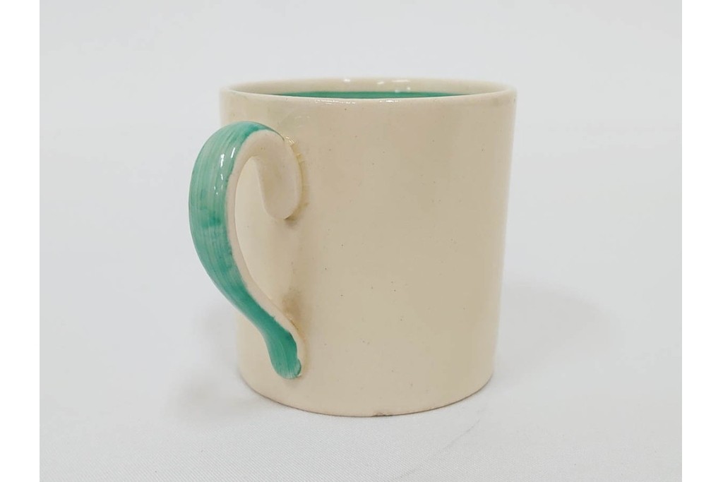 イギリスヴィンテージ　Susie Cooper(スージークーパー)　スワンシースプレイ　ティーポット・クリーマー・プレート・カップ&ソーサー・トリオ6客　洋食器セット　(R-087415)