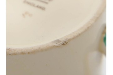 イギリスヴィンテージ　Susie Cooper(スージークーパー)　スワンシースプレイ　ティーポット・クリーマー・プレート・カップ&ソーサー・トリオ6客　洋食器セット　(R-087415)