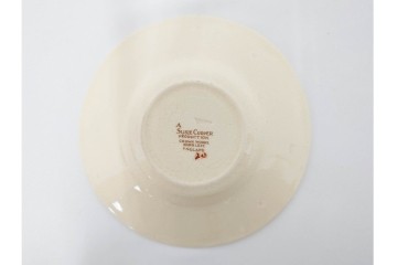 イギリスヴィンテージ　Susie Cooper(スージークーパー)　スワンシースプレイ　ティーポット・クリーマー・プレート・カップ&ソーサー・トリオ6客　洋食器セット　(R-087415)