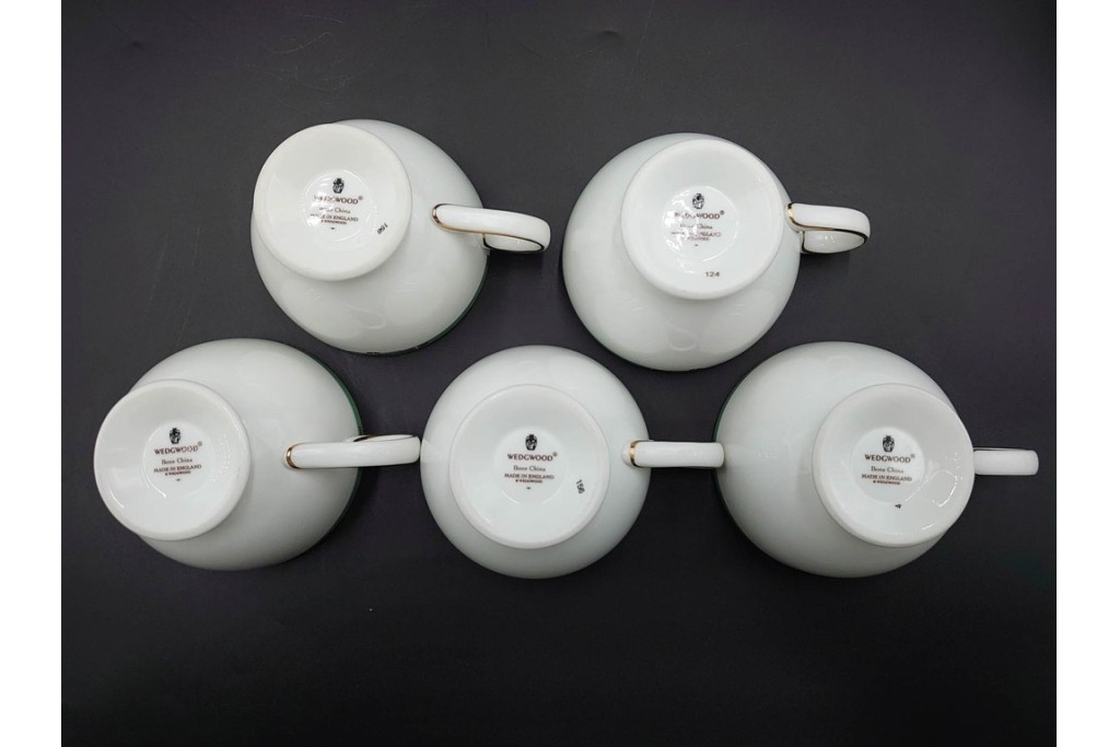 イギリス　WEDGWOOD(ウェッジウッド)　JADE(ジェイド)　クリーマー・トリオ6客セット　(R-087416)