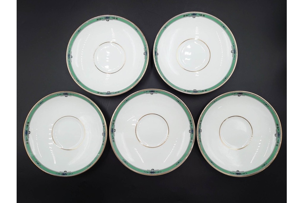 イギリス　WEDGWOOD(ウェッジウッド)　JADE(ジェイド)　クリーマー・トリオ6客セット　(R-087416)