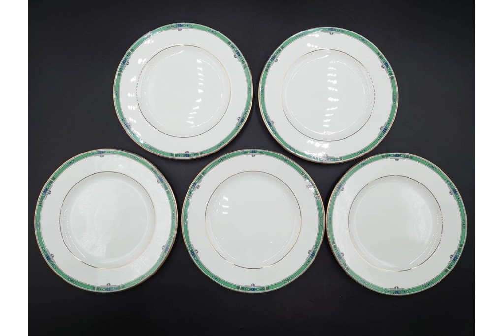 イギリス　WEDGWOOD(ウェッジウッド)　JADE(ジェイド)　クリーマー・トリオ6客セット　(R-087416)