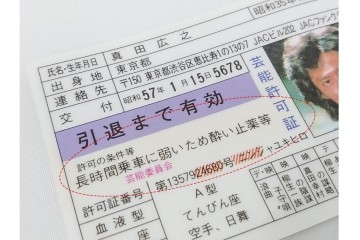 当時物　芸能許可証・免許証　松田聖子　柏原よしえ　河合奈保子　近藤真彦他　カード13点セット　(R-087418)