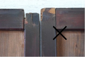 アンティーク建具　大正から昭和初期　大正ロマンな雰囲気漂うガラス帯戸1枚　(R-087421)