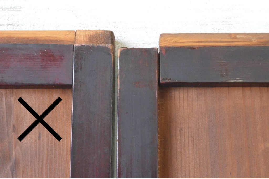 アンティーク建具　大正から昭和初期　大正ロマンな雰囲気漂うガラス帯戸1枚　(R-087421)