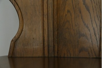 中古　美品　希少な絶版品!!　カリモク家具(karimoku)　ルスティック(RUSTIC)　オーク材　カントリースタイルの空間づくりにおすすめなダイニングチェア2脚セット　(R-087423)