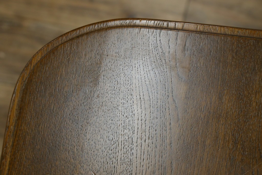 中古　美品　希少な絶版品!!　カリモク家具(karimoku)　ルスティック(RUSTIC)　オーク材　カントリースタイルの空間づくりにおすすめなダイニングチェア2脚セット　(R-087423)