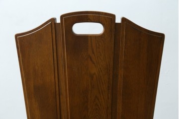 中古　美品　希少な絶版品!!　カリモク家具(karimoku)　ルスティック(RUSTIC)　オーク材　カントリースタイルの空間づくりにおすすめなダイニングチェア2脚セット　(R-087423)