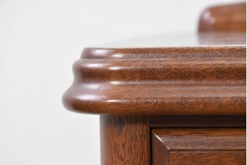 中古　美品　楢(ナラ)材　引き出し3杯付き　ルネッサンスナイトテーブル　定価約7万円　(R-087426)