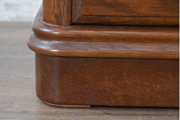 中古　美品　楢(ナラ)材　引き出し3杯付き　ルネッサンスナイトテーブル　定価約7万円　(R-087426)