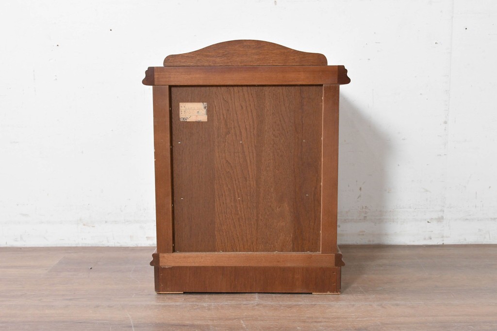 中古　美品　楢(ナラ)材　引き出し3杯付き　ルネッサンスナイトテーブル　定価約7万円　(R-087426)