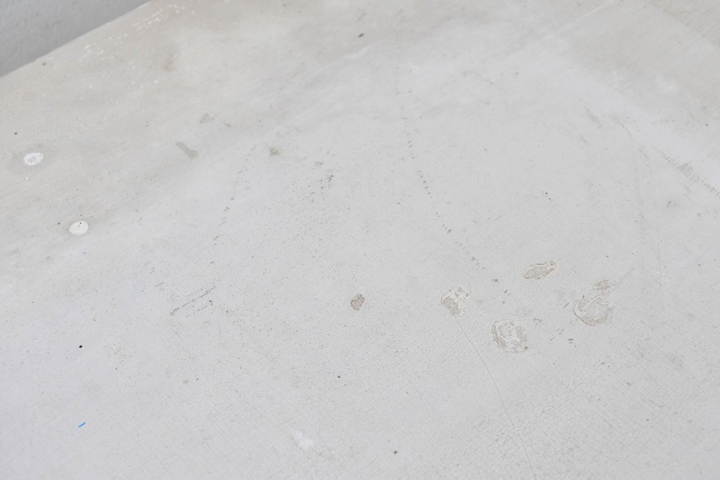 和製アンティーク　希少サイズ　ホワイトペイントが可愛らしい全面ガラスの小さなケビント　(R-087427)