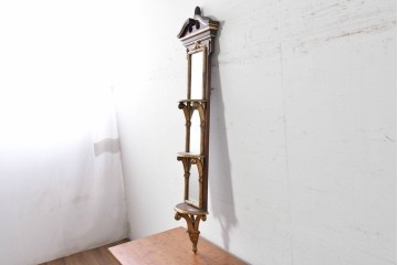 中古　THEODORE ALEXANDER(セオドア・アレキサンダー)　ジョージアン様式　シェルフ付きウォールミラー　(R-087431)