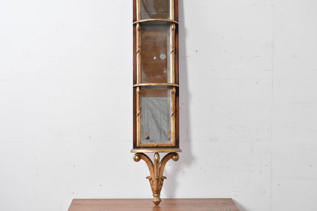 中古　THEODORE ALEXANDER(セオドア・アレキサンダー)　ジョージアン様式　シェルフ付きウォールミラー　(R-087431)