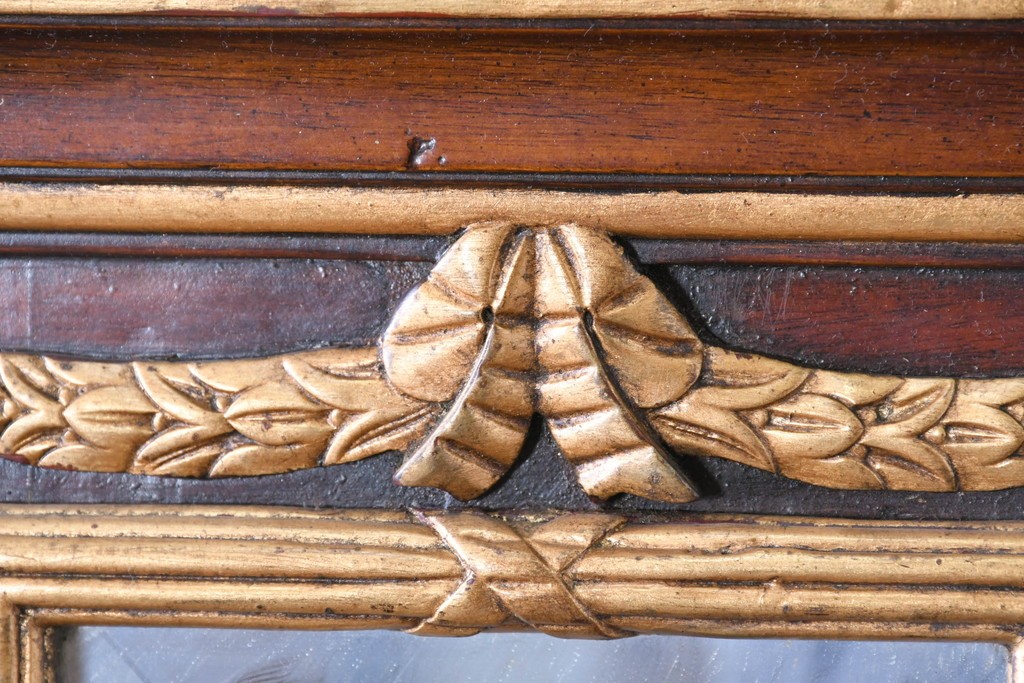 中古　THEODORE ALEXANDER(セオドア・アレキサンダー)　ジョージアン様式　シェルフ付きウォールミラー　(R-087431)