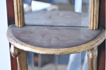 中古　THEODORE ALEXANDER(セオドア・アレキサンダー)　ジョージアン様式　シェルフ付きウォールミラー　(R-087431)