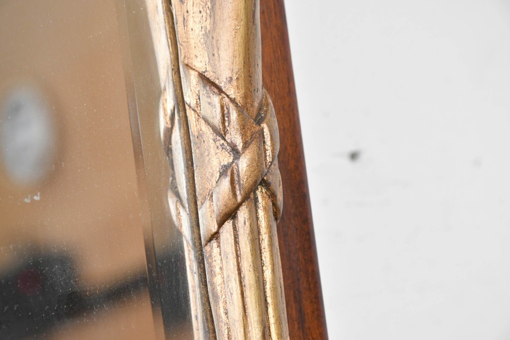 中古　THEODORE ALEXANDER(セオドア・アレキサンダー)　ジョージアン様式　シェルフ付きウォールミラー　(R-087431)