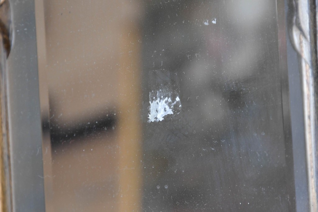 中古　THEODORE ALEXANDER(セオドア・アレキサンダー)　ジョージアン様式　シェルフ付きウォールミラー　(R-087431)