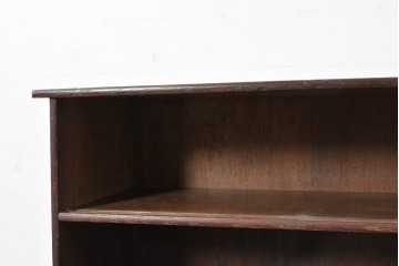 和製アンティーク　華やかな金色の背景に白椿が描かれた槐(エンジュ)材の茶棚　(R-087434)