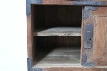 和製アンティーク　総桐材　時代を感じる木地の味わいが魅力の小箪笥　(R-087435)