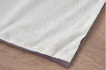 中古　美品　カバー付き　漆塗り　雅やかな蒔絵(牡丹図)が施された姿見　(R-087436)