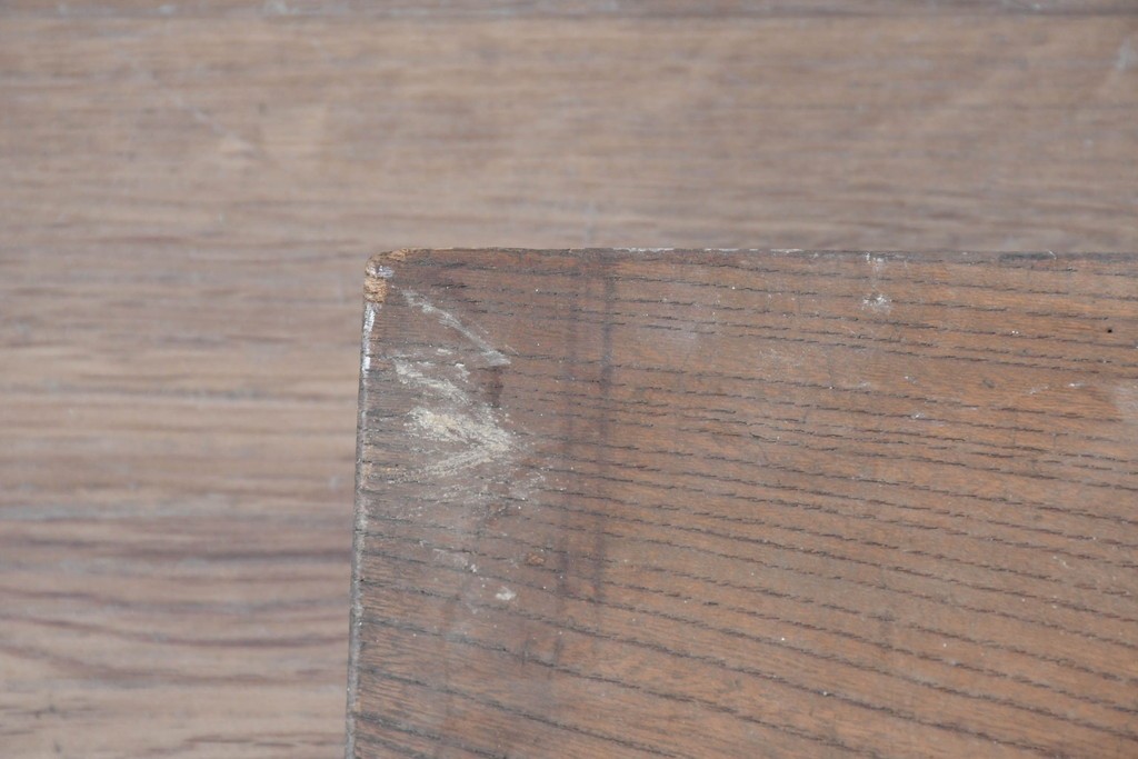 和製アンティーク　ダイナミックな木目が味わい深い欅(ケヤキ)材一枚板の裁ち板　(R-087438)