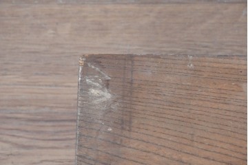 和製アンティーク　ダイナミックな木目が味わい深い欅(ケヤキ)材一枚板の裁ち板　(R-087438)