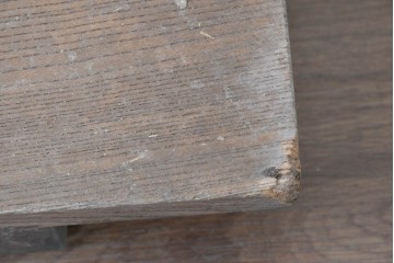 和製アンティーク　ダイナミックな木目が味わい深い欅(ケヤキ)材一枚板の裁ち板　(R-087438)