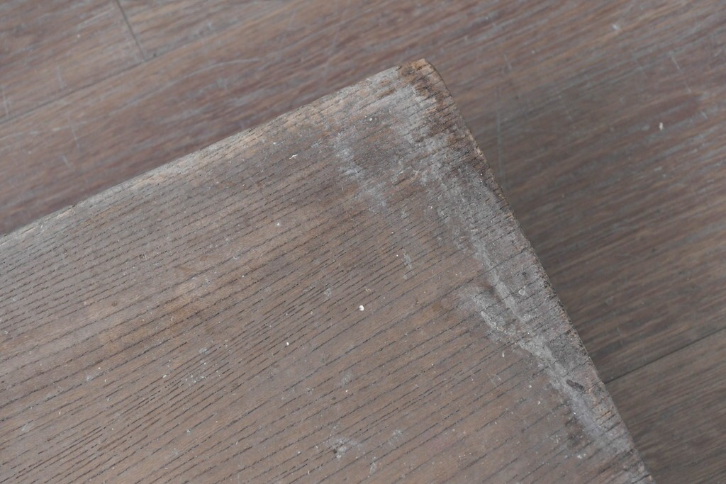 和製アンティーク　ダイナミックな木目が味わい深い欅(ケヤキ)材一枚板の裁ち板　(R-087438)