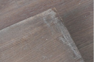 和製アンティーク　ダイナミックな木目が味わい深い欅(ケヤキ)材一枚板の裁ち板　(R-087438)