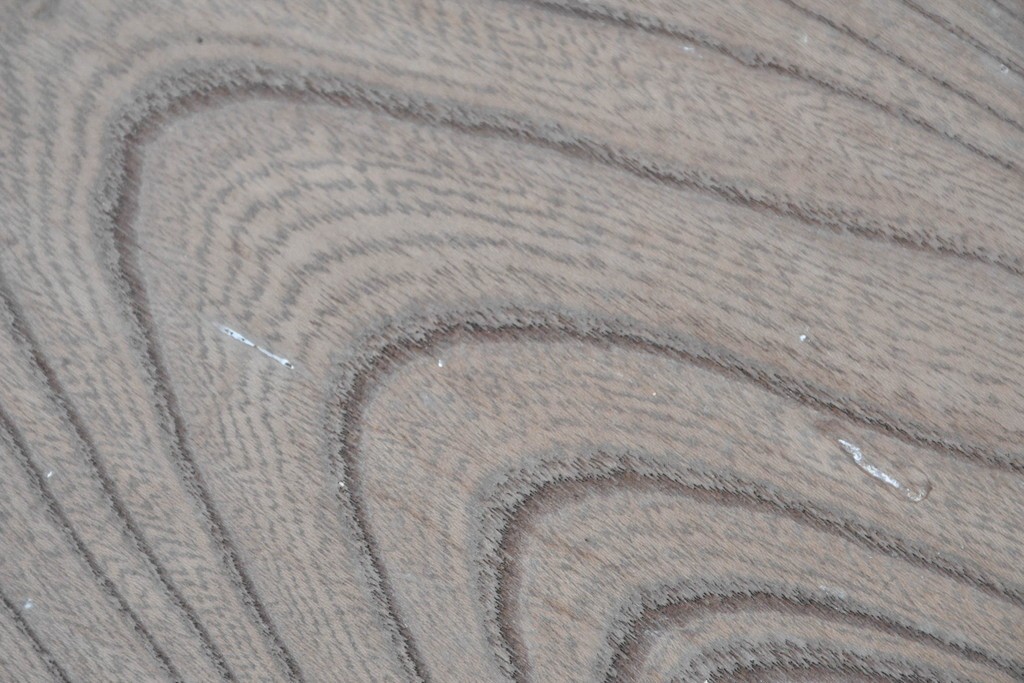 和製アンティーク　ダイナミックな木目が味わい深い欅(ケヤキ)材一枚板の裁ち板　(R-087438)