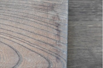 和製アンティーク　ダイナミックな木目が味わい深い欅(ケヤキ)材一枚板の裁ち板　(R-087439)