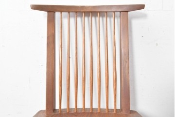和製ヴィンテージ　名作　ジョージ・ナカシマ(George Nakashima)　ミングレン(MINGUREN)　洗練されたスポークバックデザインのコノイドチェア(CONOID CHAIR)　(R-087441)