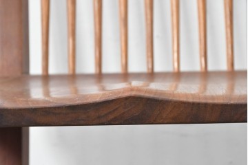 和製ヴィンテージ　名作　ジョージ・ナカシマ(George Nakashima)　ミングレン(MINGUREN)　洗練されたスポークバックデザインのコノイドチェア(CONOID CHAIR)　(R-087441)