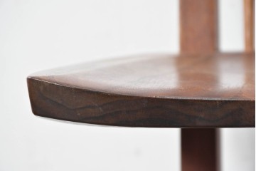 和製ヴィンテージ　名作　ジョージ・ナカシマ(George Nakashima)　ミングレン(MINGUREN)　洗練されたスポークバックデザインのコノイドチェア(CONOID CHAIR)　(R-087441)