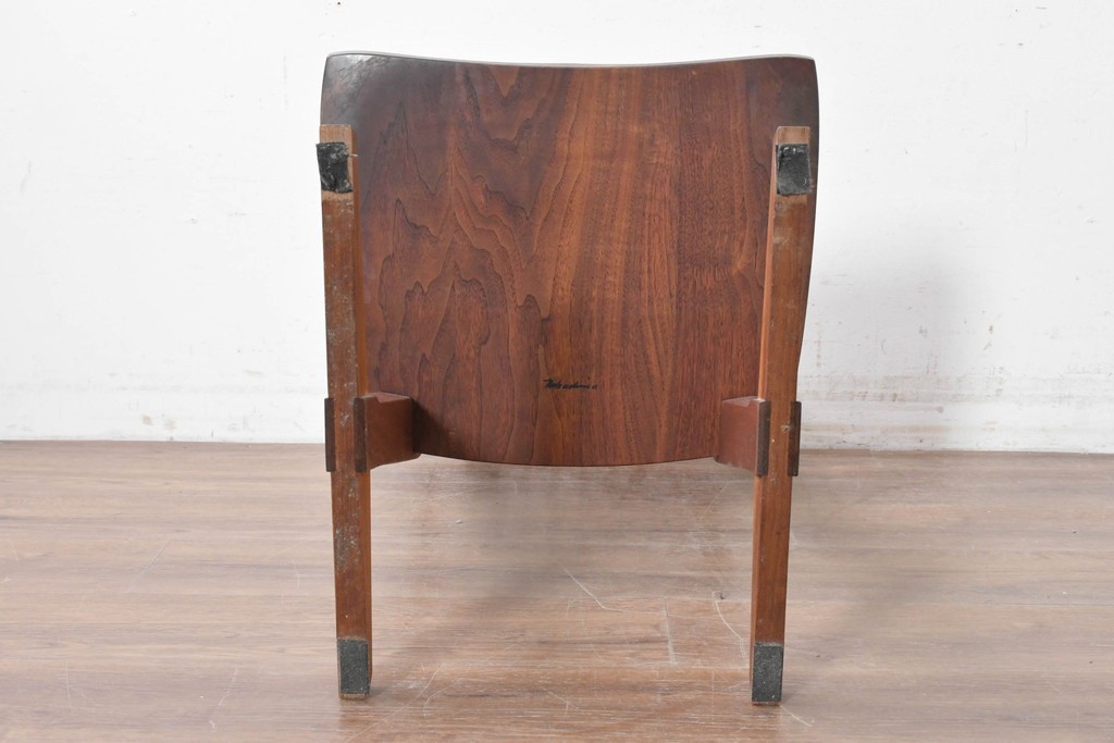 和製ヴィンテージ　名作　ジョージ・ナカシマ(George Nakashima)　ミングレン(MINGUREN)　洗練されたスポークバックデザインのコノイドチェア(CONOID CHAIR)　(R-087441)