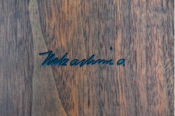 和製ヴィンテージ　名作　ジョージ・ナカシマ(George Nakashima)　ミングレン(MINGUREN)　洗練されたスポークバックデザインのコノイドチェア(CONOID CHAIR)　(R-087441)