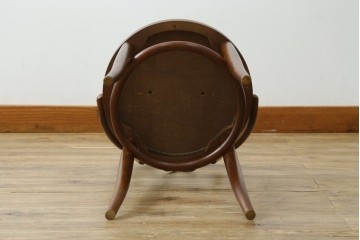 中古　秋田木工　背もたれの曲木細工がアクセントのカウンターチェア　(R-087442)