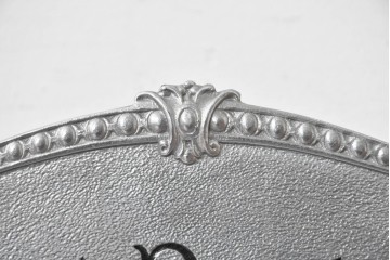 アメリカヴィンテージ　ブラジル製　NCR(ナショナル・キャッシュ・レジスター)社　Class 300復刻版　model 2114-1707　華やかなレリーフのクラシックレジスター(シルバー)　※通電確認済み　(R-087443)