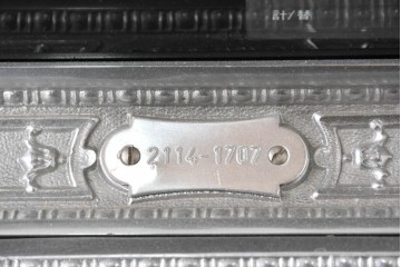 アメリカヴィンテージ　ブラジル製　NCR(ナショナル・キャッシュ・レジスター)社　Class 300復刻版　model 2114-1707　華やかなレリーフのクラシックレジスター(シルバー)　※通電確認済み　(R-087443)